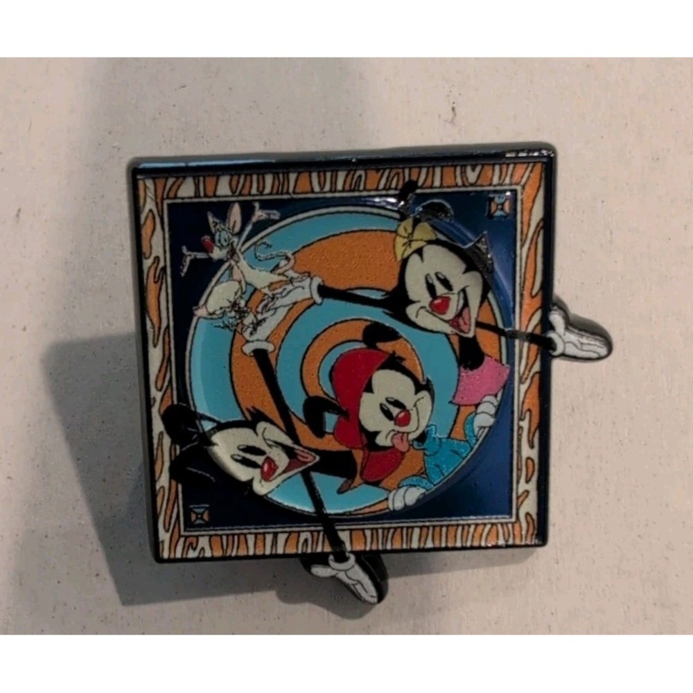 Warner Brothers Animaniacs Enamel Pin - Yakko Wakko Dot Pinky Brain
